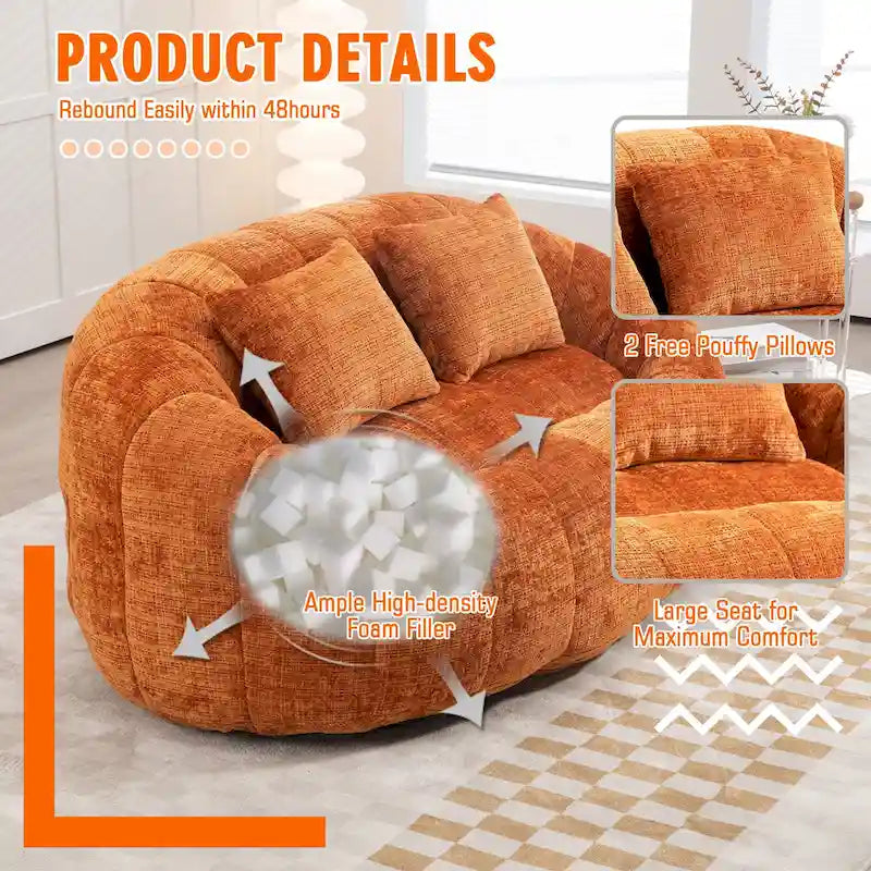 Fauteuil inclinable en chenille durable et confortable