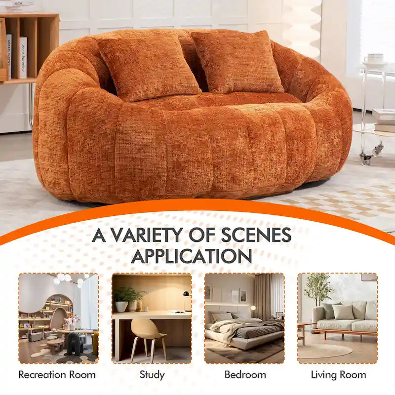 Fauteuil inclinable en chenille durable et confortable