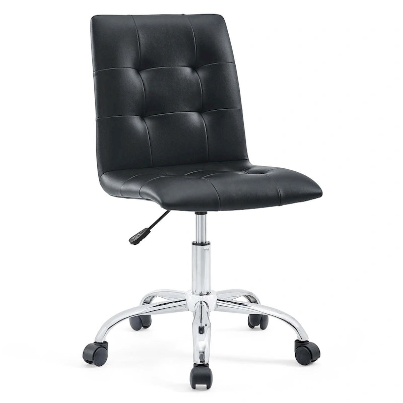 Chaise de bureau sans accoudoirs à dossier mi-hauteur