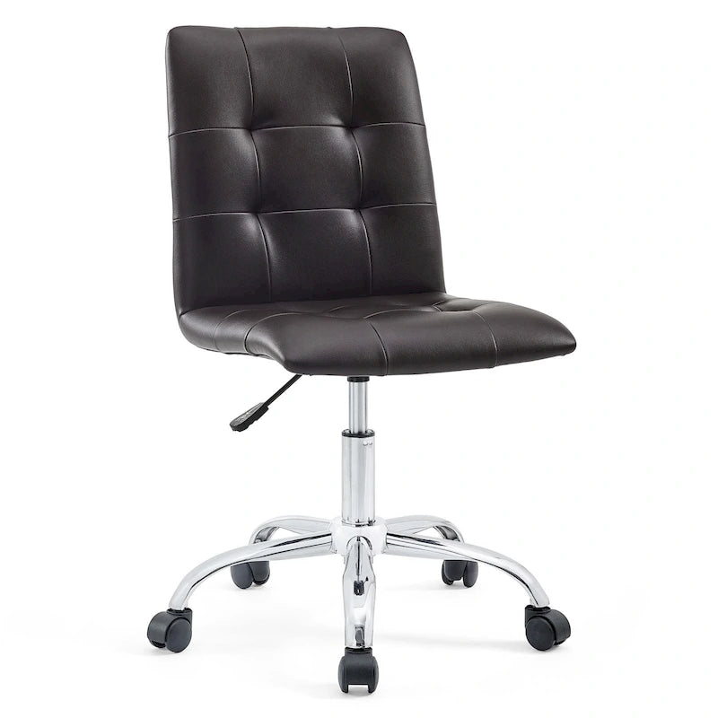 Chaise de bureau sans accoudoirs à dossier mi-hauteur