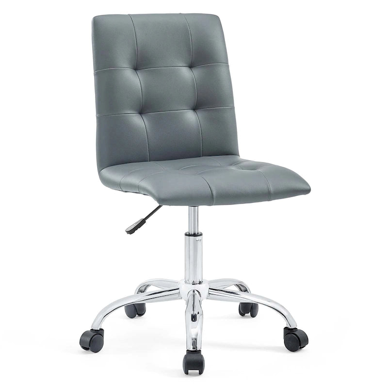 Chaise de bureau sans accoudoirs à dossier mi-hauteur