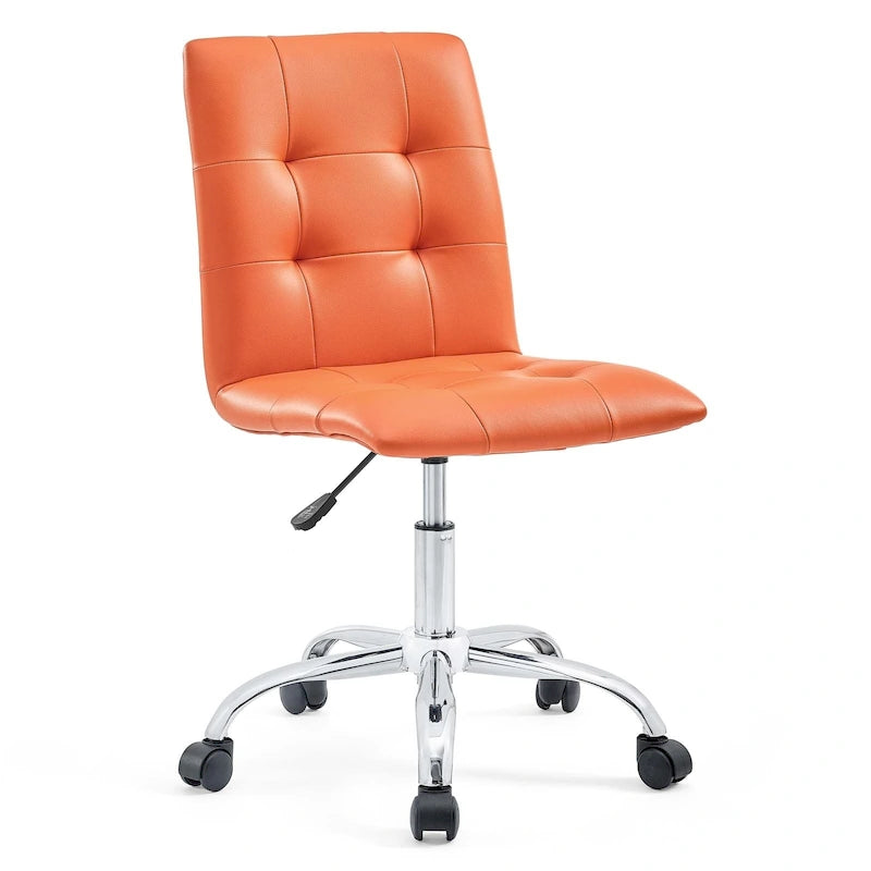 Chaise de bureau sans accoudoirs à dossier mi-hauteur