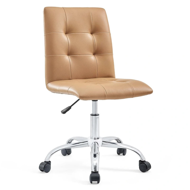 Chaise de bureau sans accoudoirs à dossier mi-hauteur