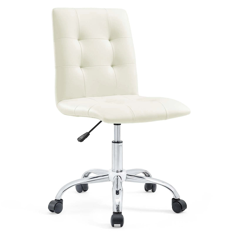 Chaise de bureau sans accoudoirs à dossier mi-hauteur