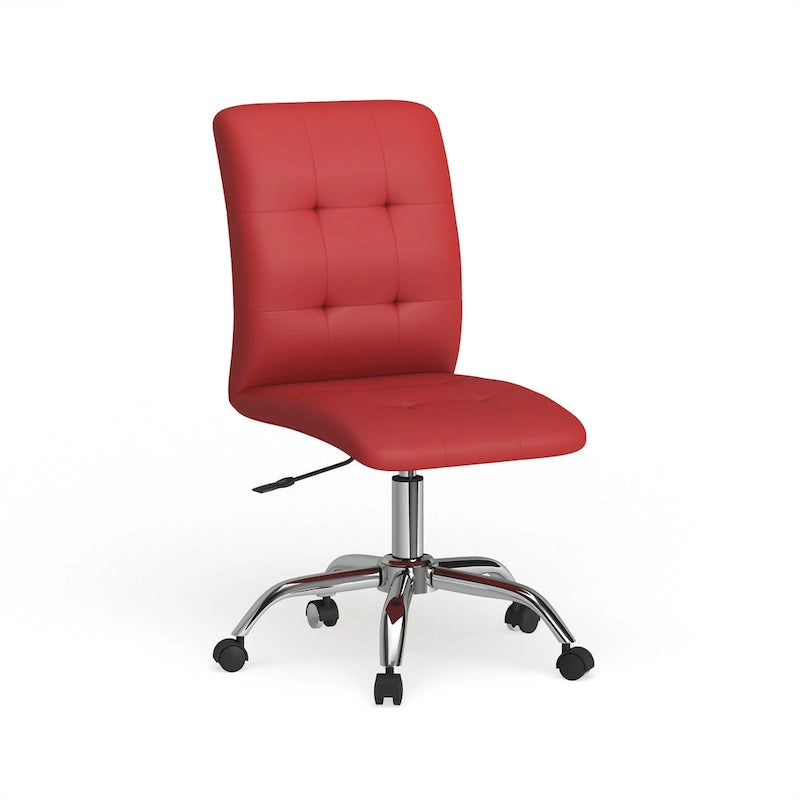 Chaise de bureau sans accoudoirs à dossier mi-hauteur