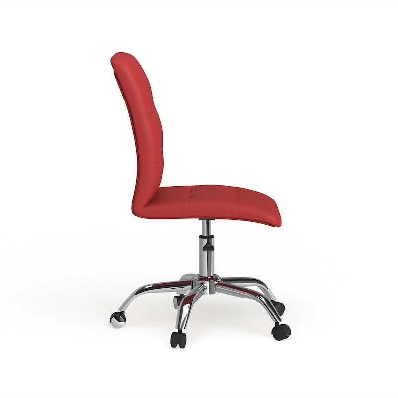Chaise de bureau sans accoudoirs à dossier mi-hauteur