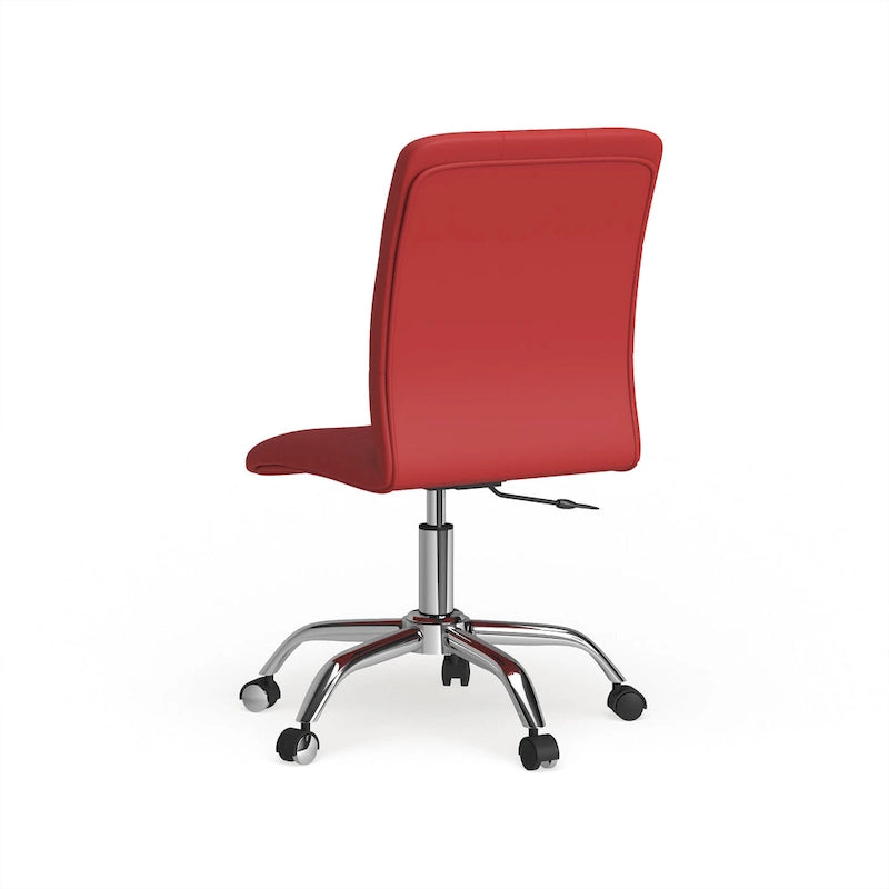 Chaise de bureau sans accoudoirs à dossier mi-hauteur