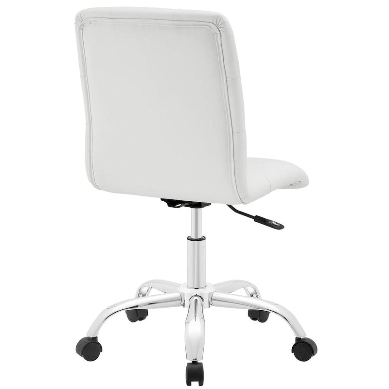 Chaise de bureau sans accoudoirs à dossier mi-hauteur
