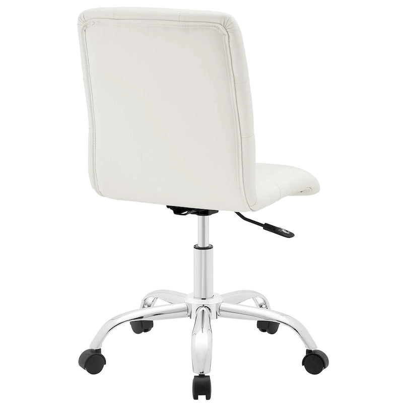 Chaise de bureau sans accoudoirs à dossier mi-hauteur