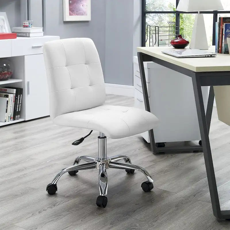 Chaise de bureau sans accoudoirs à dossier mi-hauteur