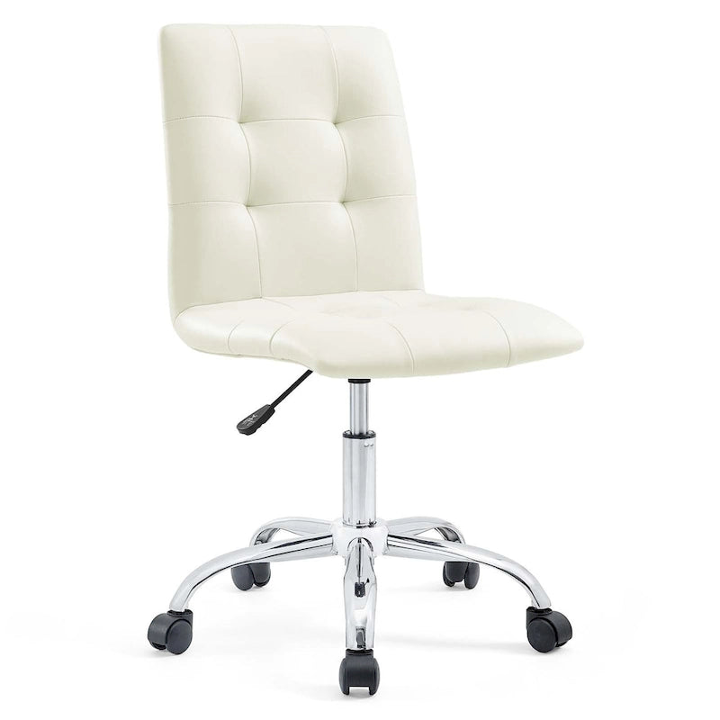 Chaise de bureau sans accoudoirs à dossier mi-hauteur