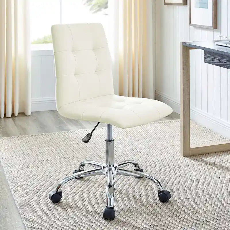 Chaise de bureau sans accoudoirs à dossier mi-hauteur