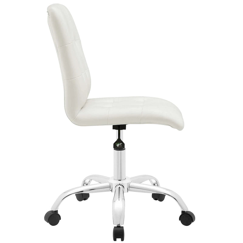 Chaise de bureau sans accoudoirs à dossier mi-hauteur