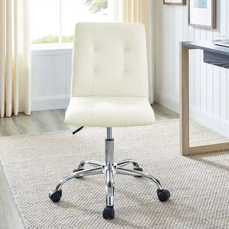 Chaise de bureau sans accoudoirs à dossier mi-hauteur
