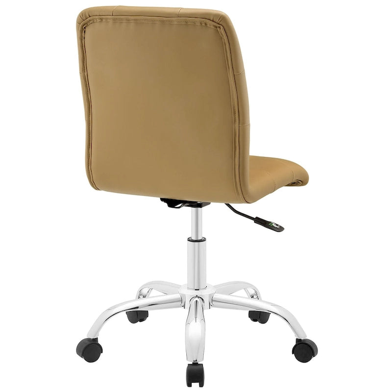 Chaise de bureau sans accoudoirs à dossier mi-hauteur