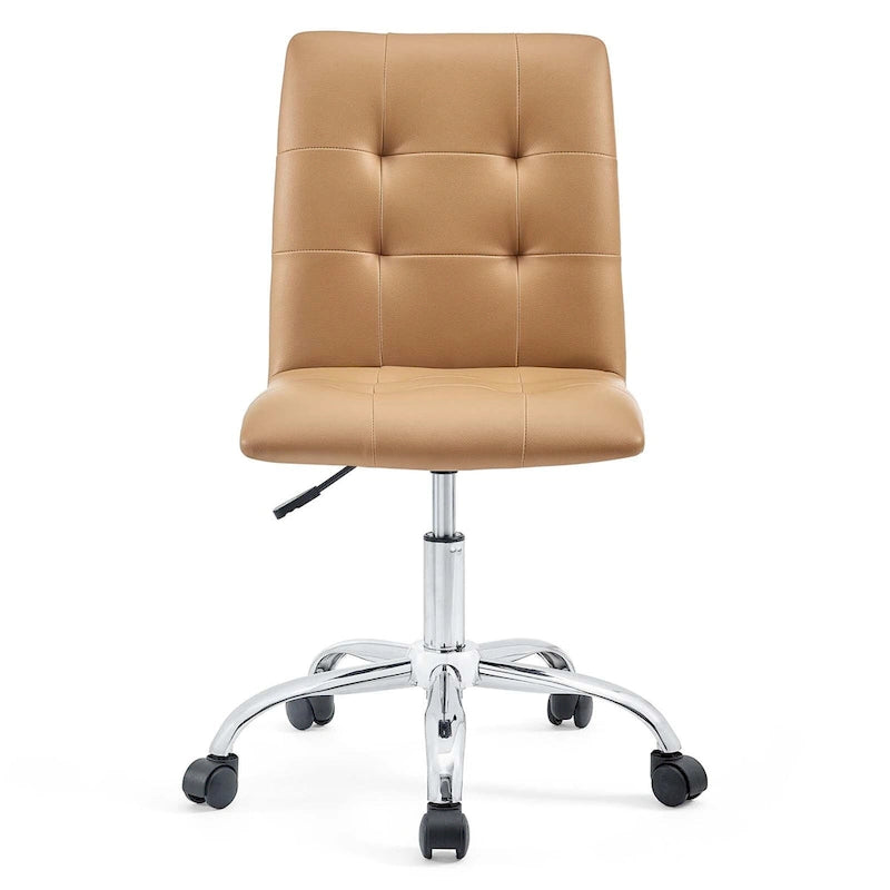 Chaise de bureau sans accoudoirs à dossier mi-hauteur