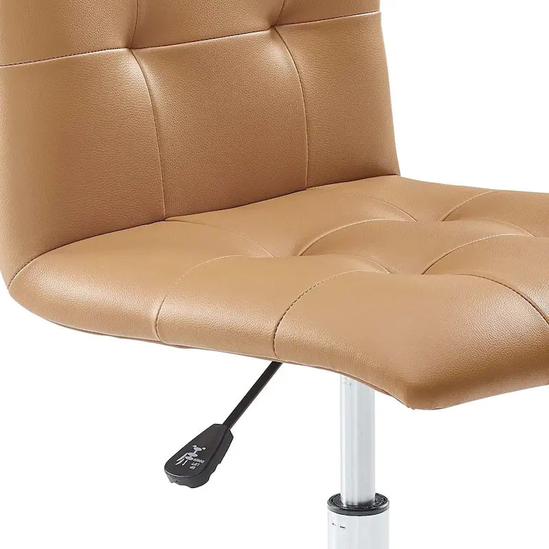 Chaise de bureau sans accoudoirs à dossier mi-hauteur