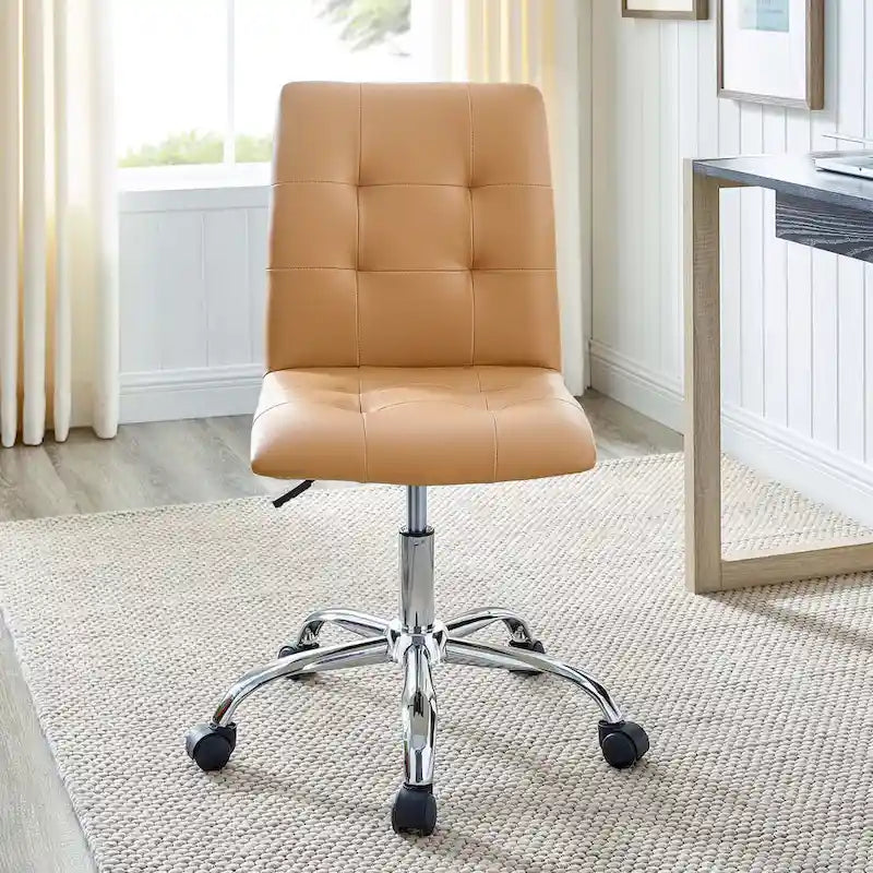 Chaise de bureau sans accoudoirs à dossier mi-hauteur