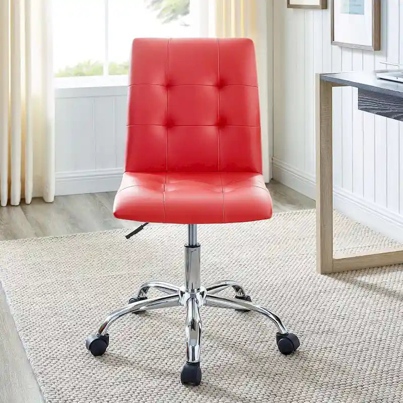 Chaise de bureau sans accoudoirs à dossier mi-hauteur