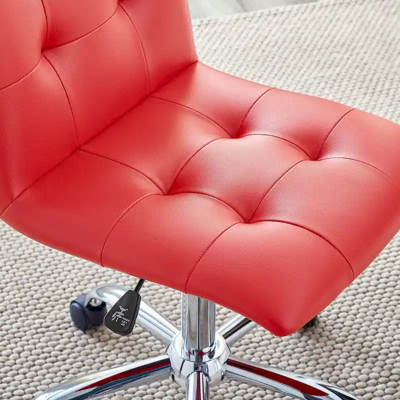 Chaise de bureau sans accoudoirs à dossier mi-hauteur