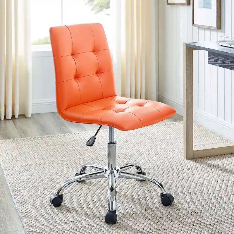 Chaise de bureau sans accoudoirs à dossier mi-hauteur