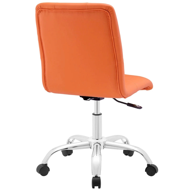 Chaise de bureau sans accoudoirs à dossier mi-hauteur
