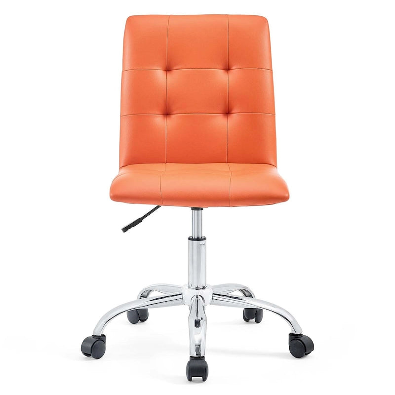Chaise de bureau sans accoudoirs à dossier mi-hauteur