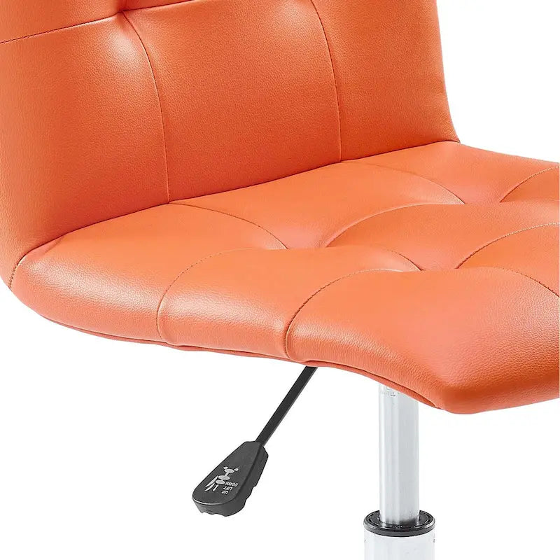Chaise de bureau sans accoudoirs à dossier mi-hauteur