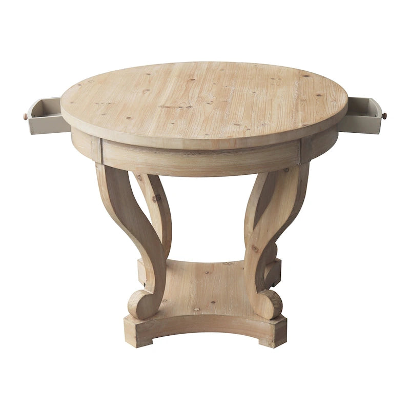 Petite table d'appoint ronde en bois