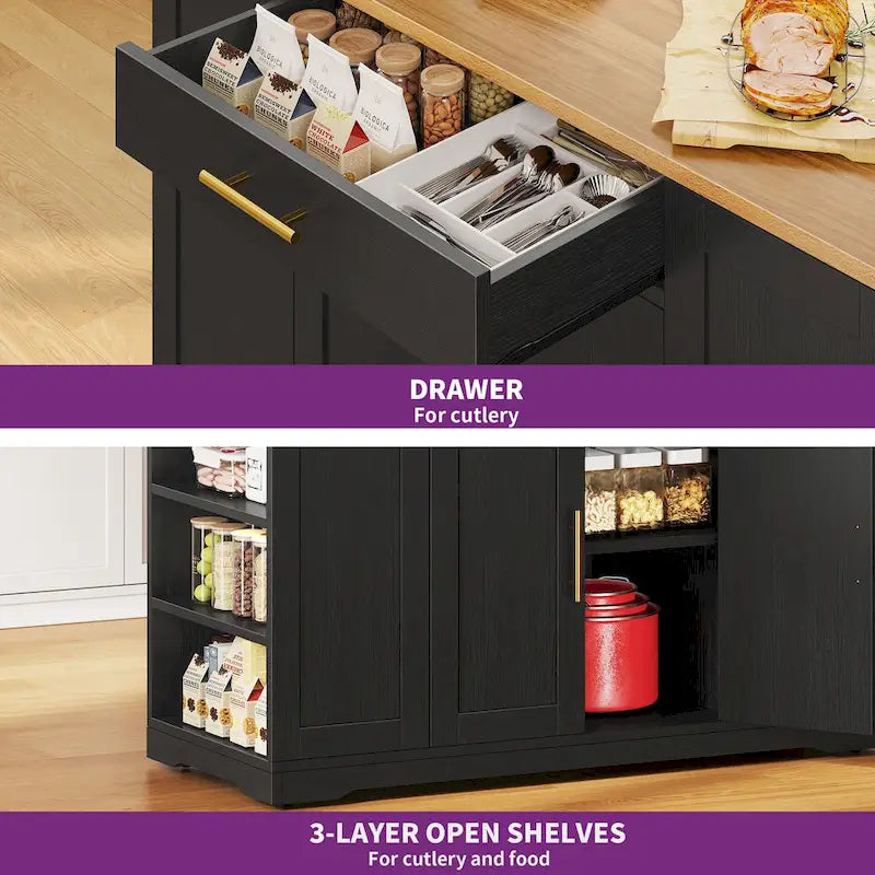 Chariot de cuisine mobile portable